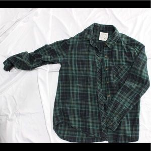 LA Hearts PacSun Size S Green Black Blue Flannel